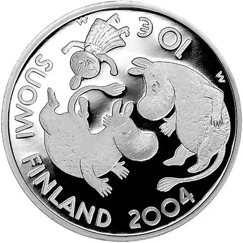 10 евро 2004, 90 лет со дня рождения Туве Янссон [Финляндия] — 1