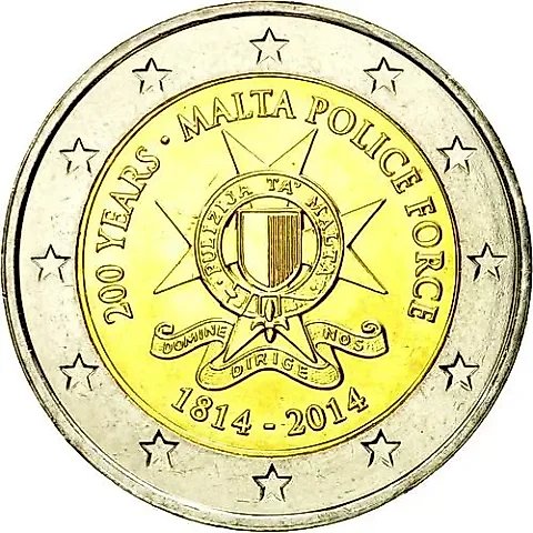 2 Euro 2014, 200 Years of the Malta Police [Malta] — 1