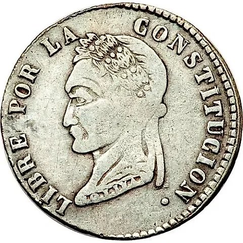 4 Sueldos 1855-1857 [Bolivia] — 1