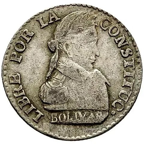 ½ суэльдо 1827-1830 [Боливия] — 1