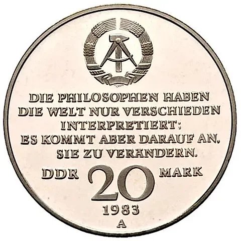20 Marks 1983, Karl Marx [Germany / GDR] — 1
