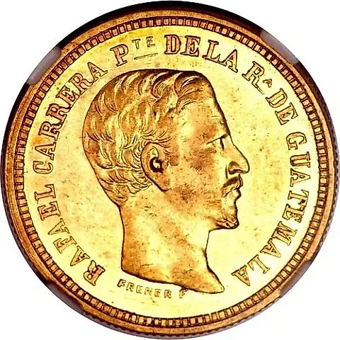 4 Pesos 1861-1862 [Guatemala] — 1