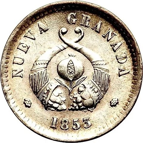 1 Decimo 1853-1858 [Colombia] — 1