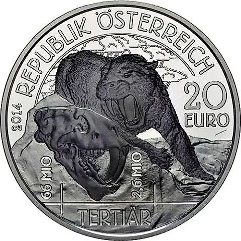 20 Euro 2014, Prehistoric Life - Tertiary Period [Austria] — 1