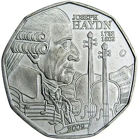 5 Euro 2009, 200th Anniversary of the Death of Joseph Haydn [Austria] — 1