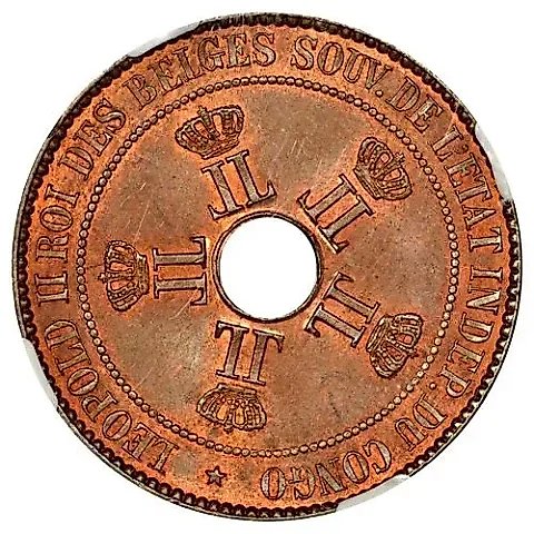10 Centimes 1887 [Democratic Republic of the Congo / Congo Free State] — 1