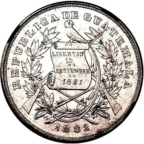 1 Peso 1882-1889 [Guatemala] — 1