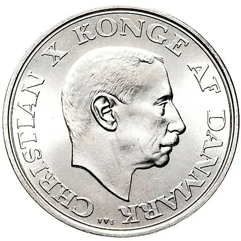 2 кроны 1937, 25 лет правления [Дания] — 1