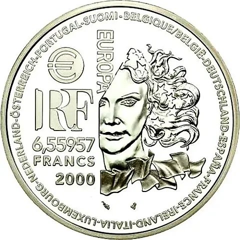 6.55957 Francs 2000, Styles of European Art - Renaissance [France] — 1
