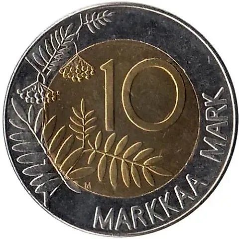 10 Markkaa 1995, M, Swan [Finland] — 1