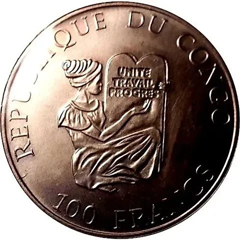100 франков 1993, Herzogin Cecilie [Республика Конго] — 1