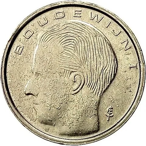 1 Franc 1990, Inscription in Dutch - "BELGIE" [Belgium] — 1