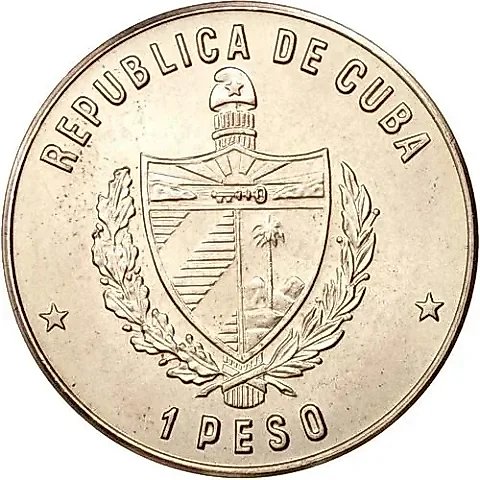 1 песо 1986, футбол [Куба] — 1