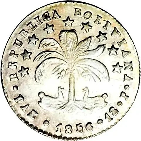 1 Sueldo 1855-1856 [Bolivia] — 1