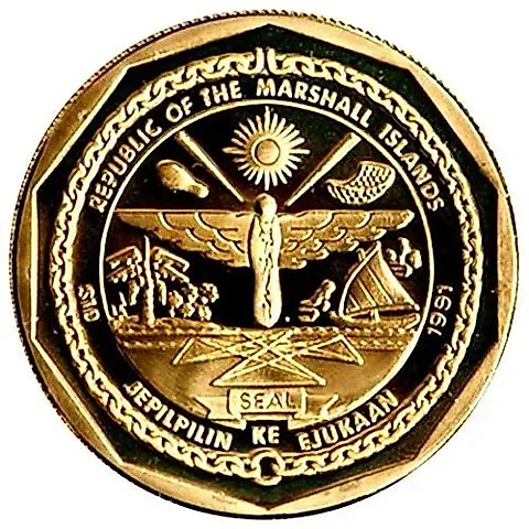 10 Dollars 1991, Boeing B-17 Flying Fortress [Marshall Islands] — 1