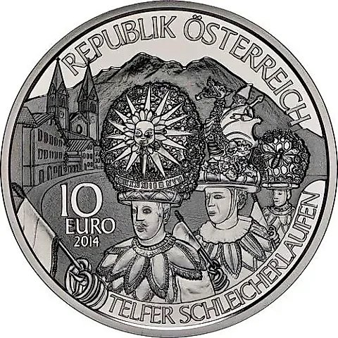 10 Euro 2014, Austrian States - Tyrol, Silver [Austria] — 1
