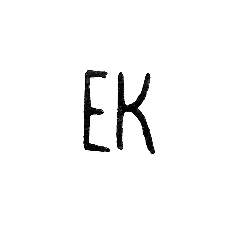 Клеймо мастера Клаус Эльмар - Таллин - инициалы "EK" - 1920-1940 гг.