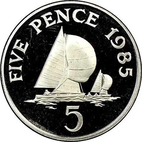5 Pence 1988 [Guernsey] — 1