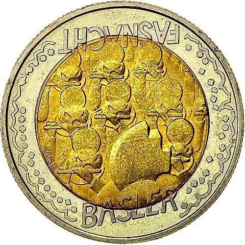 5 Francs 2000, Basel Carnival [Switzerland] — 1
