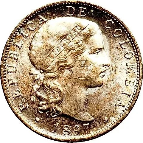 20 сентаво 1897 [Колумбия] — 1