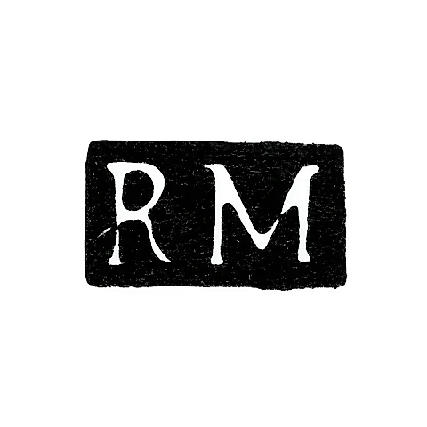 Клеймо мастера Мюллер Ричард - Рига - инициалы "RM" - 1873-1897 гг.