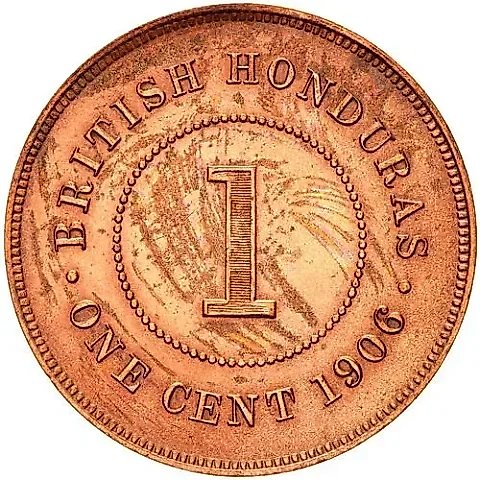 1 цент 1906 [Британский Гондурас] — 2