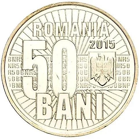 50 Bani 2015, 10 Years of Currency Reform [Romania] — 1