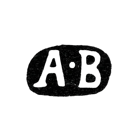 Master's Mark of Vekman Andrey Wilhelm - Moscow - initials "A-V" - 1860-1884
