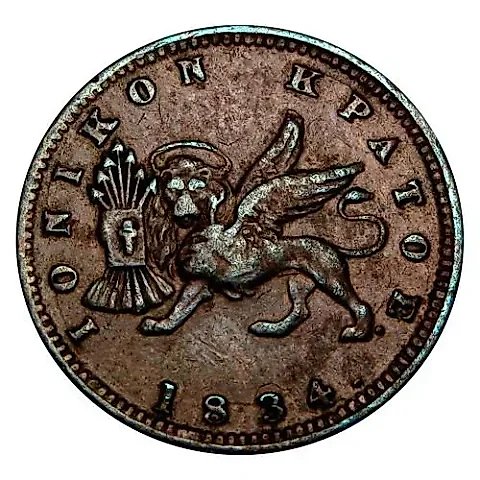 1 Lepton 1834 [Greece / Ionian Islands] — 1