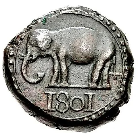 1/24 Rixdollar 1801-1816 [Sri Lanka] — 1