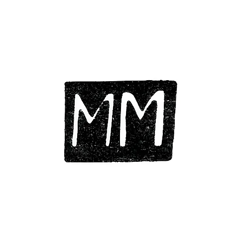 Клеймо мастера Маслов Михаил Васильевич - Москва - инициалы "ММ" - 1908-1917 гг.