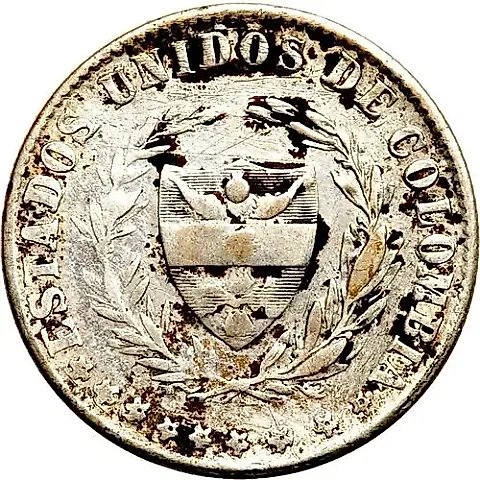 2 Decimos 1866-1867 [Colombia] — 1