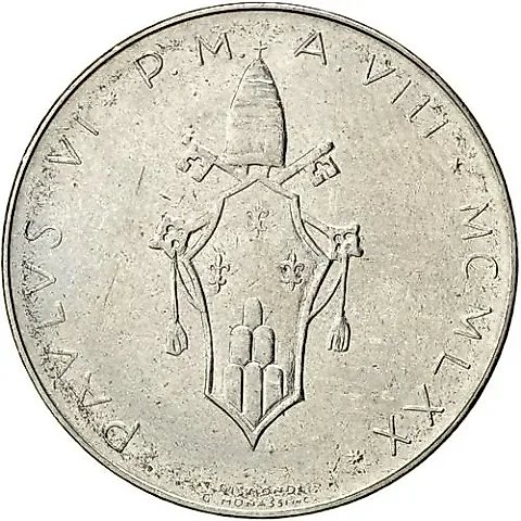 100 лир 1970 [Ватикан] — 1