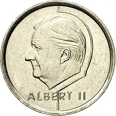 1 Franc 1996, Inscription in French - "BELGIQUE" [Belgium] — 1