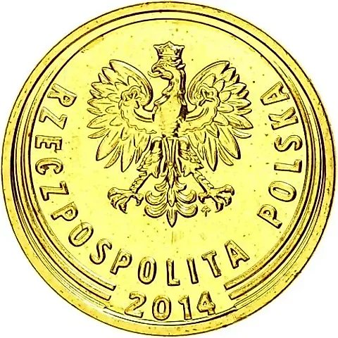 2 Grosze 2014, inscription at bottom [Poland] — 1