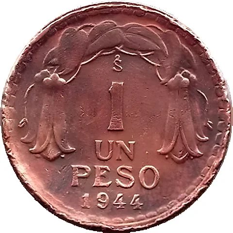 1 Peso 1944 [Chile] — 2