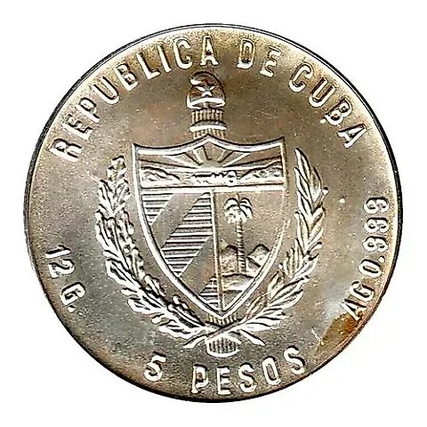 5 Pesos 1985, Nature Protection - Iguana [Cuba] — 1