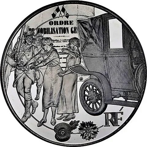 10 евро 2014, 100 лет Великой войне - Битва на Марне [Франция] — 1