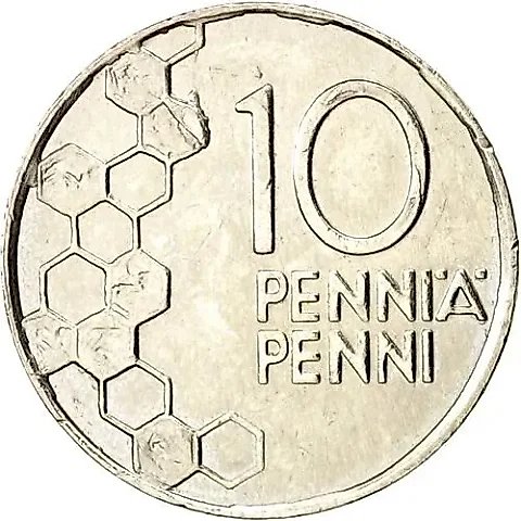 10 пенни 1998, M [Финляндия] — 1