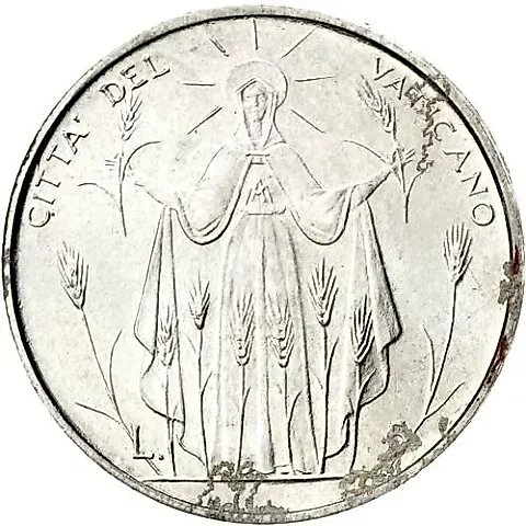5 лир 1968 [Ватикан] — 2