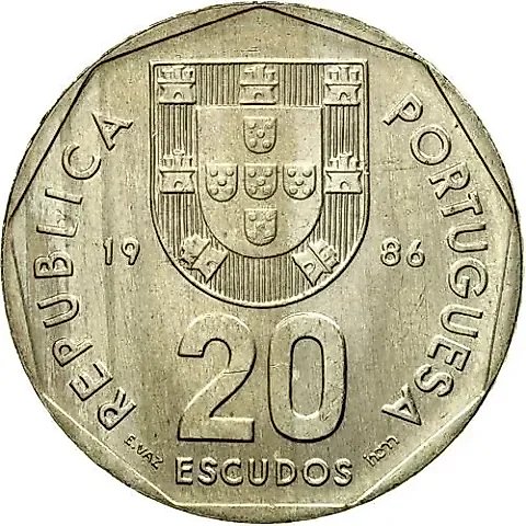20 Escudos 1986 [Portugal] — 1