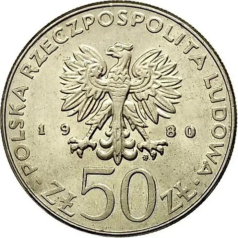 50 zlotych 1980, Bolesław [Poland] — 1