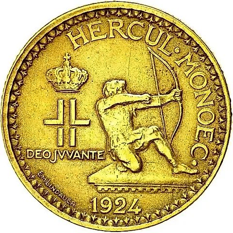 2 франка 1924 [Монако] — 1