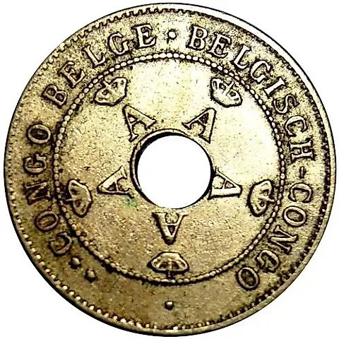 10 Centimes 1919 [Democratic Republic of the Congo / Belgian Congo] — 1