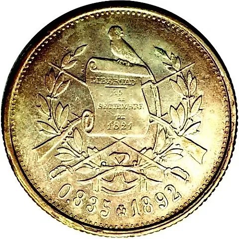 4 Reales 1892 [Guatemala] — 1