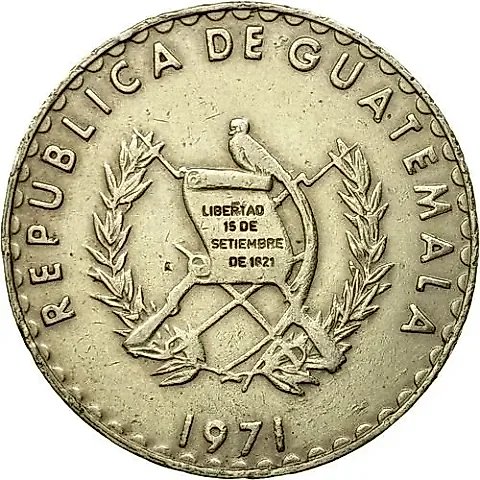 25 Centavos 1971 [Guatemala] — 1