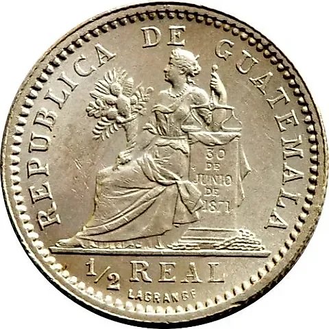 ½ Real 1894-1897 [Guatemala] — 2