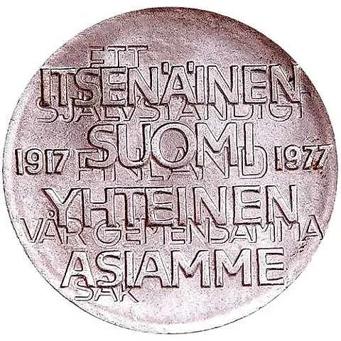 10 Markkaa 1977, 60 Years of Independence [Finland] — 1