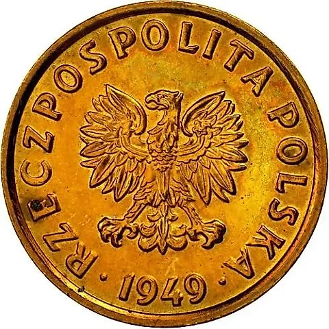5 Groszy 1949, Bronze [Poland] — 1