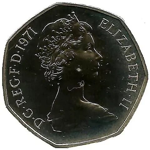 50 New Pence 1971 [Great Britain] Proof — 1